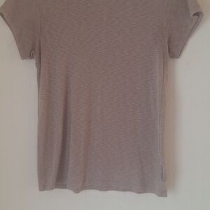 rag & bone Women's Short Sleeve Tee Taupe Gray So Soft 100% Cotton Sz M